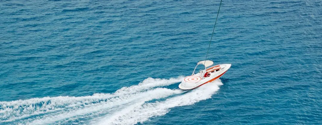 Speedboat on the Red Sea