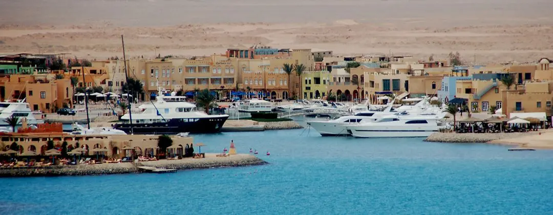 El Gouna marina with yachts