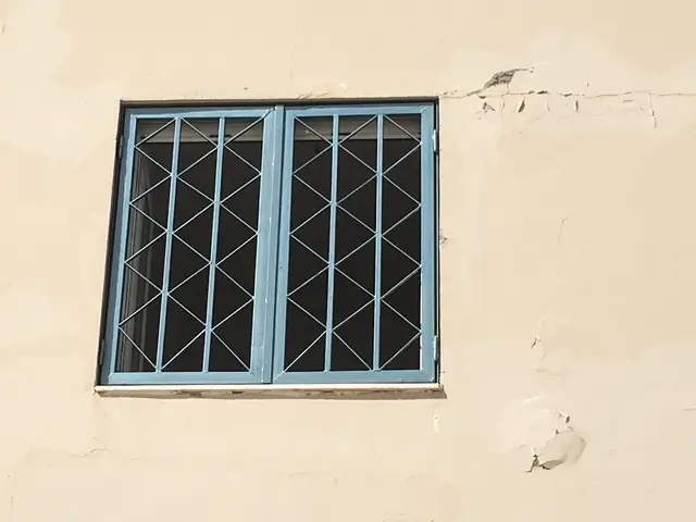 Steel window grille
